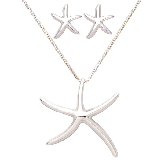 Starfish Earring & Necklace Set