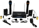 Hisonic Dual VHF Wireless Microphone System, Deluxe Package
