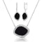 Onyx Earring & Necklace Set