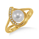 Pearl & Diamond Ring