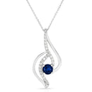 Sapphire & Diamond necklace