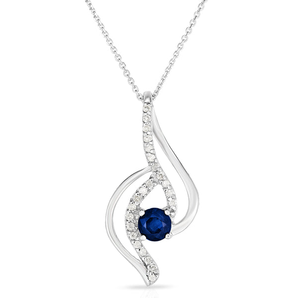 Sapphire & Diamond necklace
