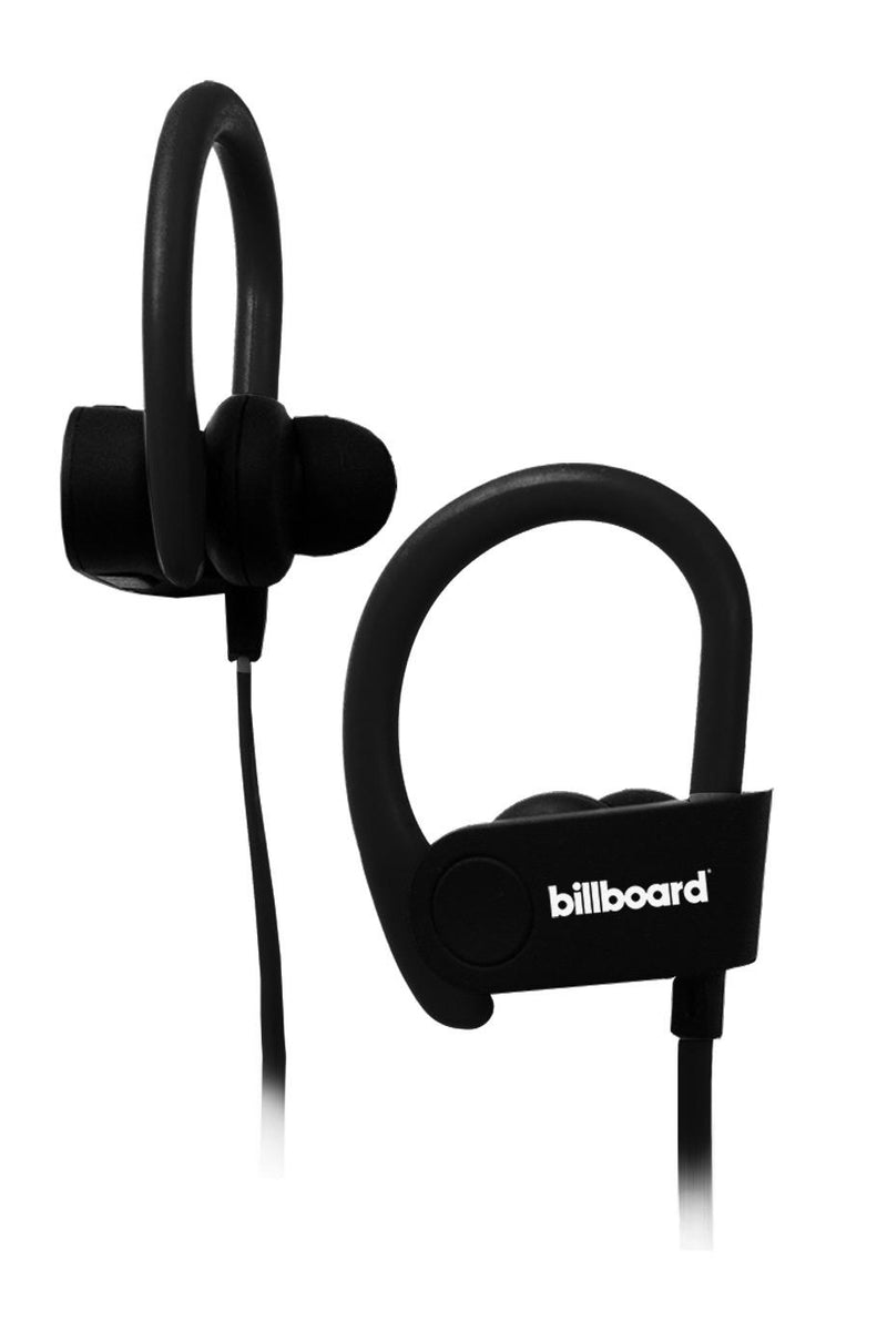 Billboard Bluetooth earhook style headphones with remote and mic