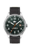 Lacoste Continental Gents Watch, Stainless Steel Case, Green Dial, Black Leather Strap