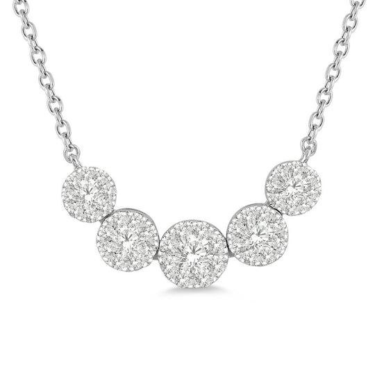 Diamond Cluster Necklace