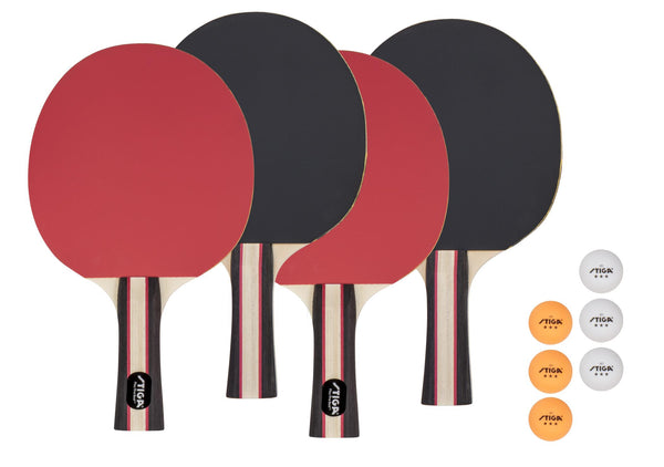 Escalade Sports, STIGA - Performance 4-Player Table Tennis Racket Set
