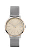 Lacoste Moon, Ladies Rose Gold Plate Case, Rose Gold Dial, Stainless Steel Mesh Bracelet