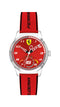 Scuderia Ferrari Pitlane Kids, SS Case, Red Dial, Red Silicone Strap with Black Details