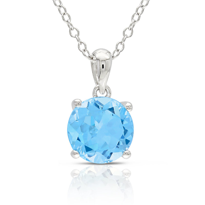 Blue Topaz Pendant