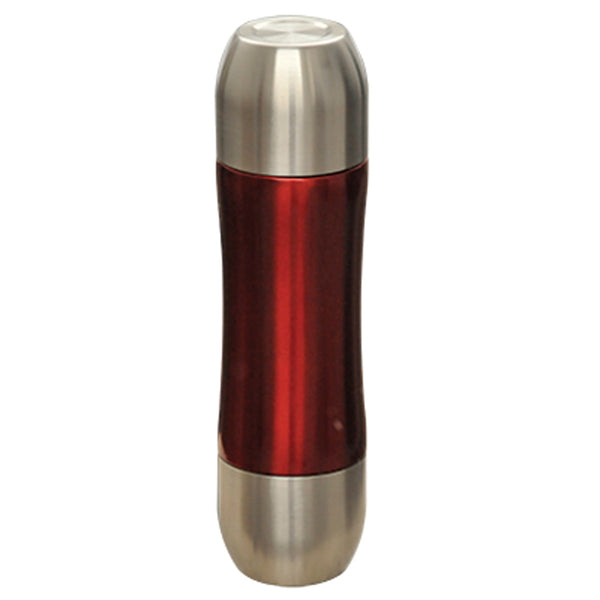 0.35L Vacuum Flask S/S Caps And Red Body