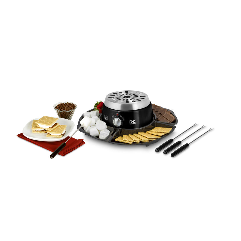 Kalorik Black 2-in-1 S'mores Maker and Chocolate Melter