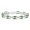 Green Amethyst & Diamond Bracelet