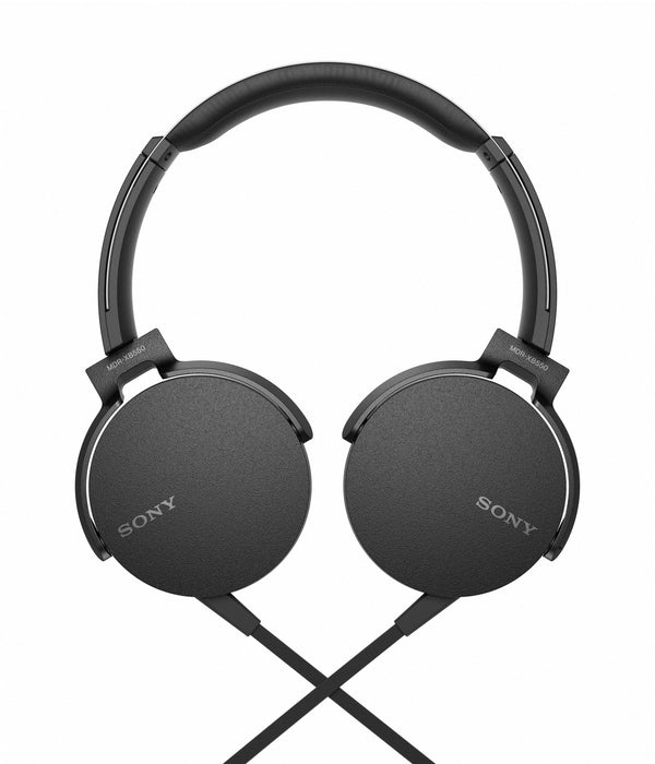 Sony XB550AP - Headphones with mic - on-ear - wired - 3.5 mm jack - black