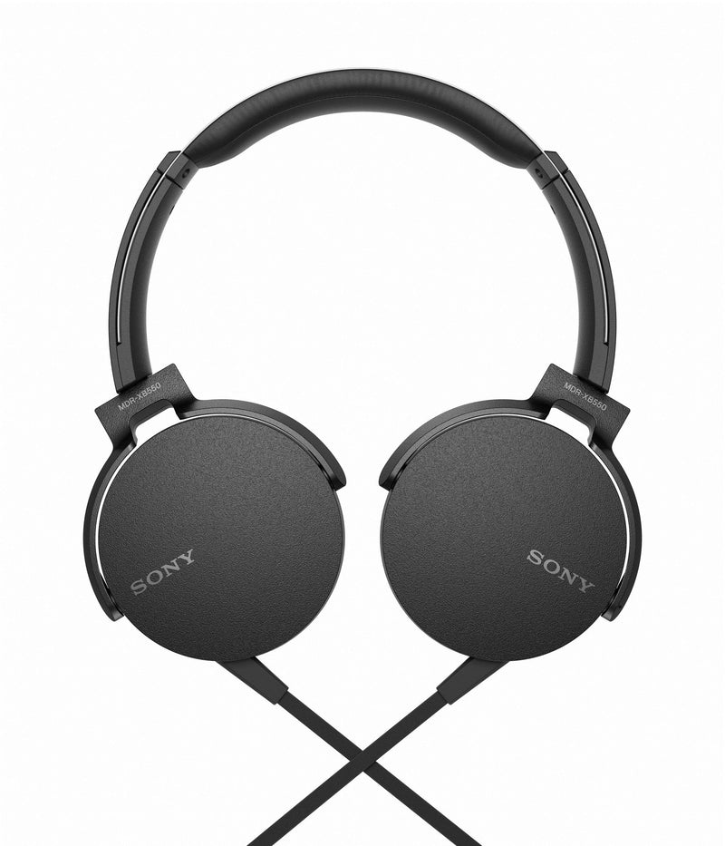 Sony XB550AP - Headphones with mic - on-ear - wired - 3.5 mm jack - black