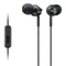 Sony EX110AP/B - EX Series - earphones with mic - in-ear - wired - 3.5 mm jack - noise isolating