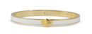 Kate Spade Heritage Spade Thin Enamel Bangle - White