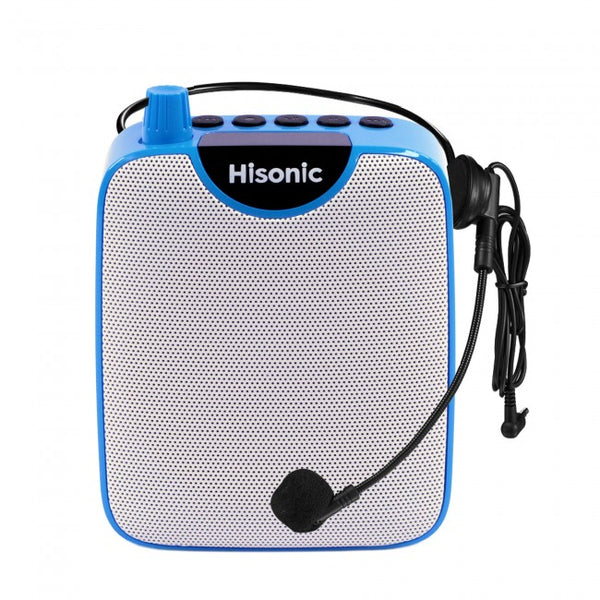 Hisonic 4-in-1 Mini Audiopod: Voice Amplifier with Plug-in Headset Mic+Speaker+Dig Voice Recorder+FM Radio