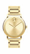 Movado Bold Gents, YG Plated/SS Case & Bracelet, Yellow Gold Dial