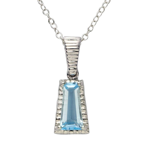 Blue Topaz Necklace