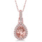 Pear Shaped Morganite Necklace