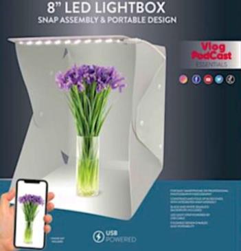 8" LED Foldable Lightbox