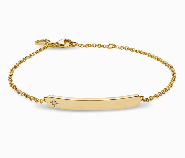 Diamond Bar Chain Bracelet