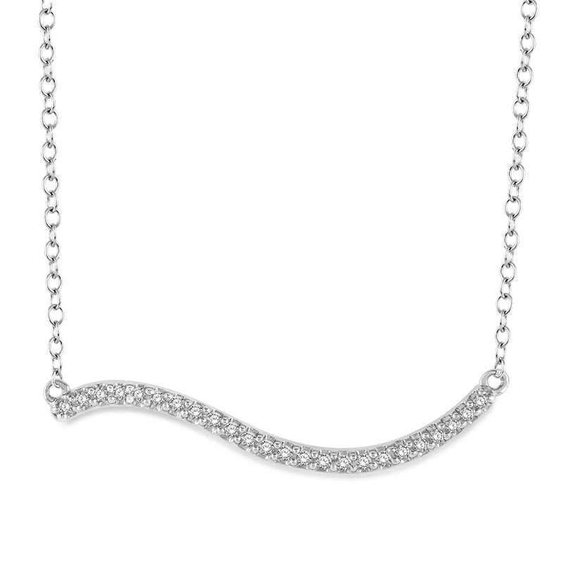 Diamond Wave Necklace