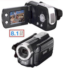 Vivitar 8.1 MP+HD DVR with 1.8" Color Screen, 4x Digital Zoom, Still Photo Function-Black