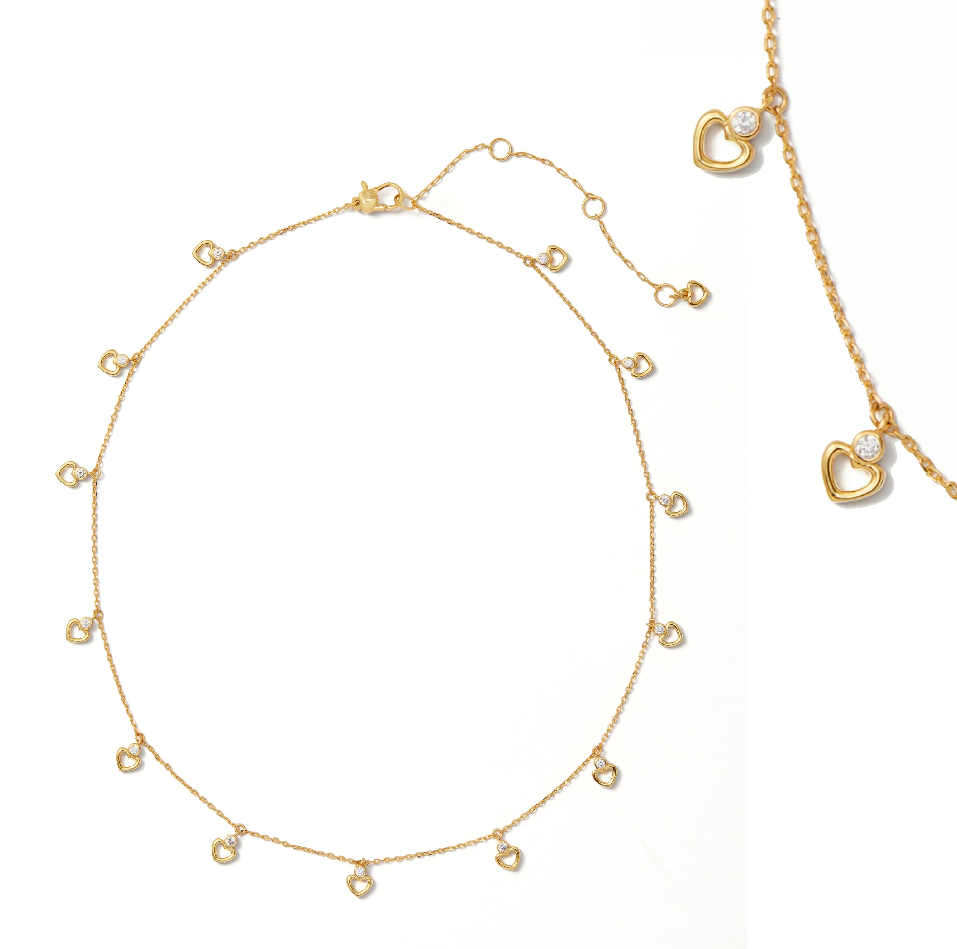 Kate Spade Shining Spade Scatter Necklace - Gold