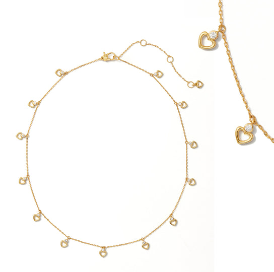 Kate Spade Shining Spade Scatter Necklace - Gold