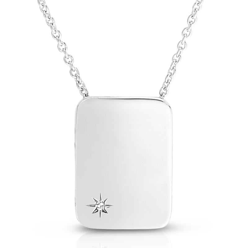 Diamond Tablet Necklace