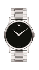 Movado Classic Museum, Gents, SS Case & Bracelet, Black Dial