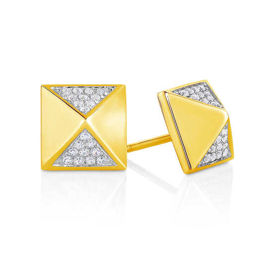 Diamond Cube Earrings