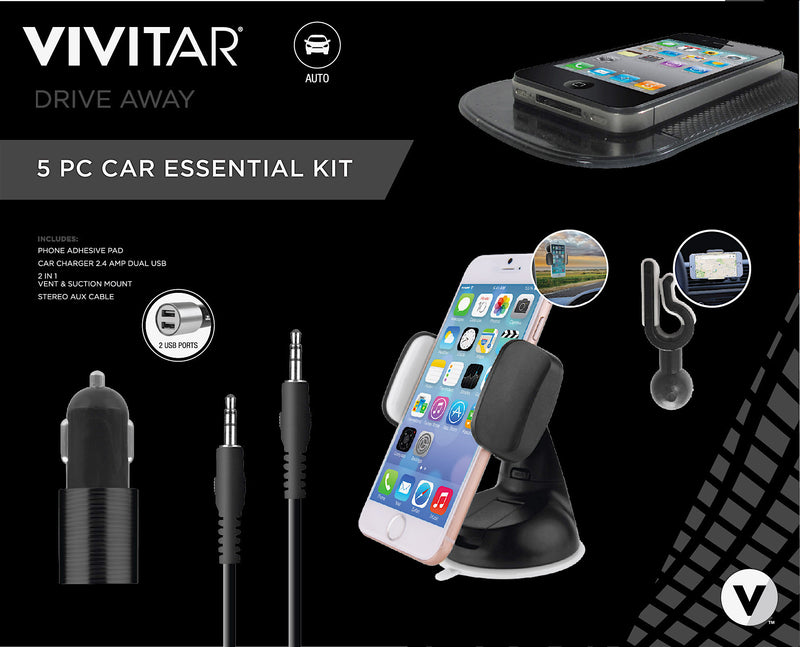Vivitar 5 Piece Car Essential Kit