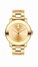 Movado Bold Ladies, YG/Stainless Steel Case & Bracelet, Yellow Gold Dial