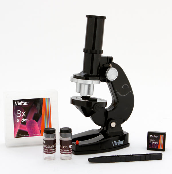 Vivitar 300x/450x/600x 20-Pc Microscope Package