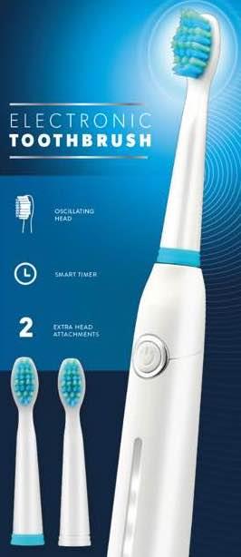 Vivitar Sonic Rechargeable Toothbrush with 3 Heads