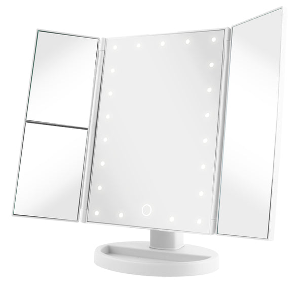 Vivitar 24 LED Light Up Tri-Fold Mirror