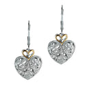 Diamond Heart Earrings