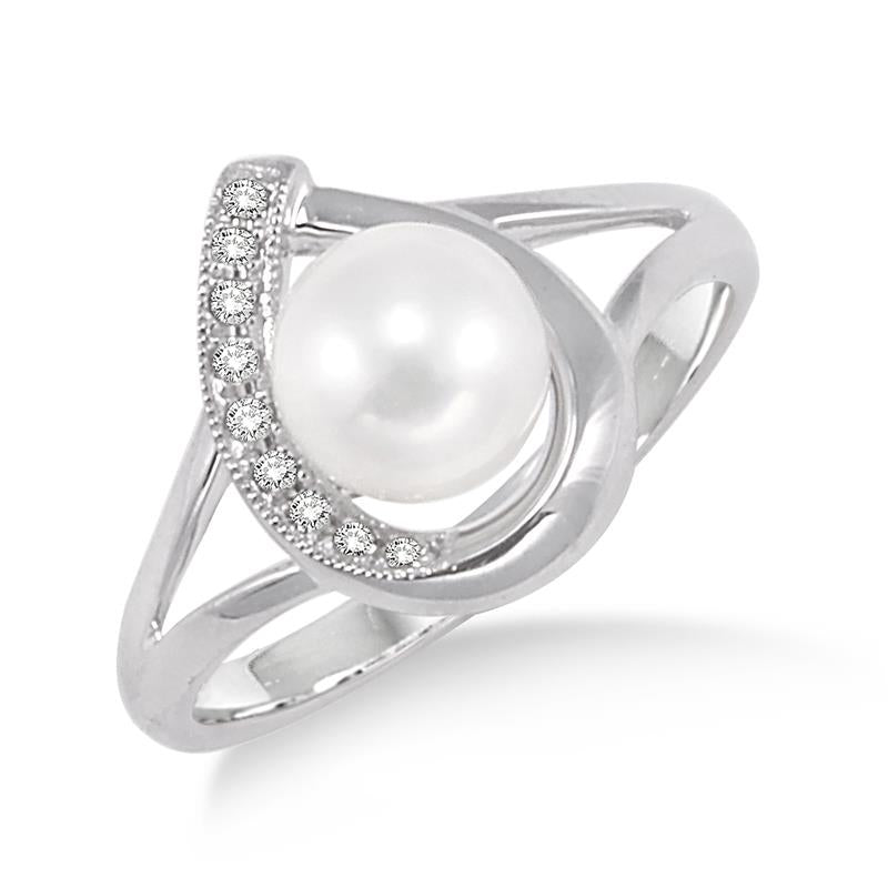 Diamond & Pearl Ring