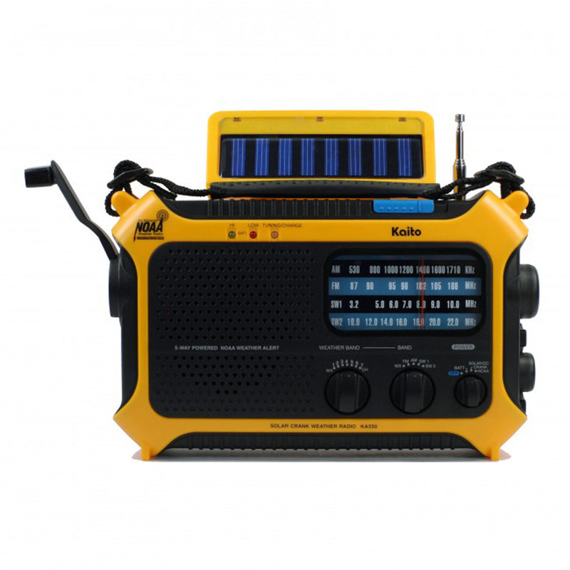 Solar & Hand Crank Weather Emergency Radio, Lighting & Power Station