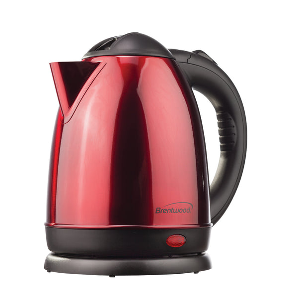1.5 L SS ELECTRIC CORDLESS TEA KETTLE 1000W- RED