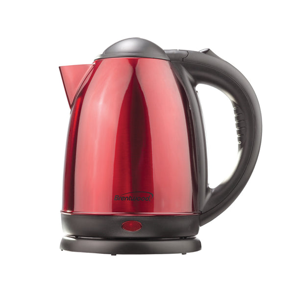 1.7 L SS ELECTRIC CORDLESS TEA KETTLE 1000W- RED