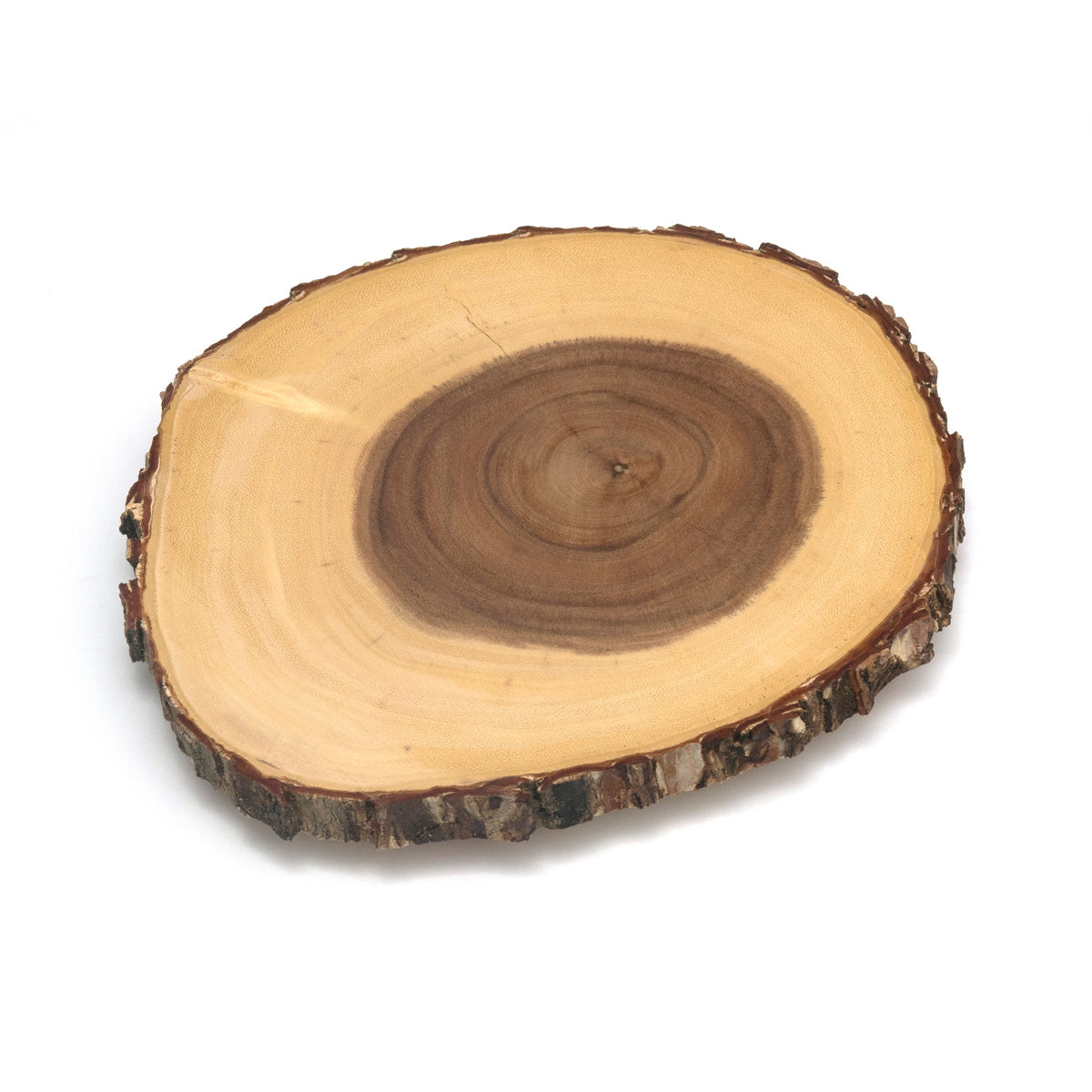 Acacia Tree Bark Footed Server