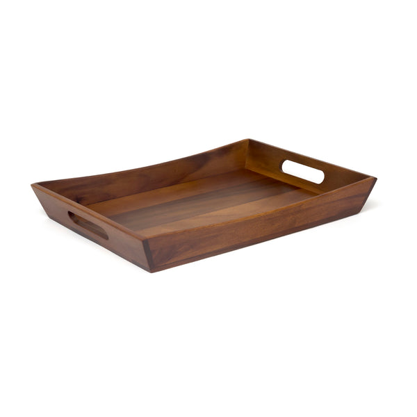 Acacia Tray with Curved Sides