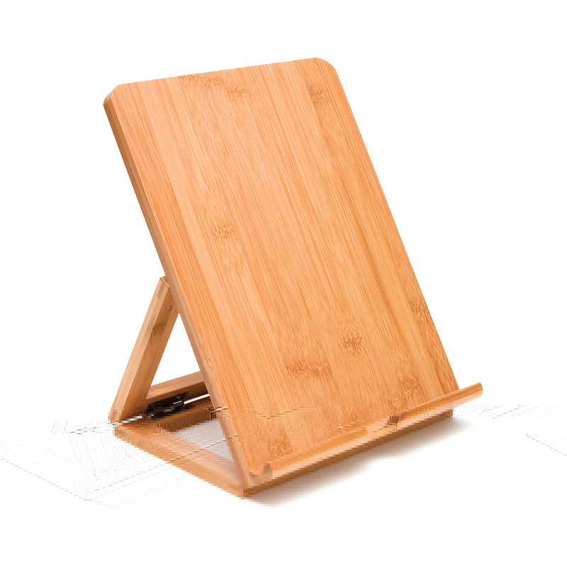 Bamboo Adjustable Folding Easel Back I-Pod Stand