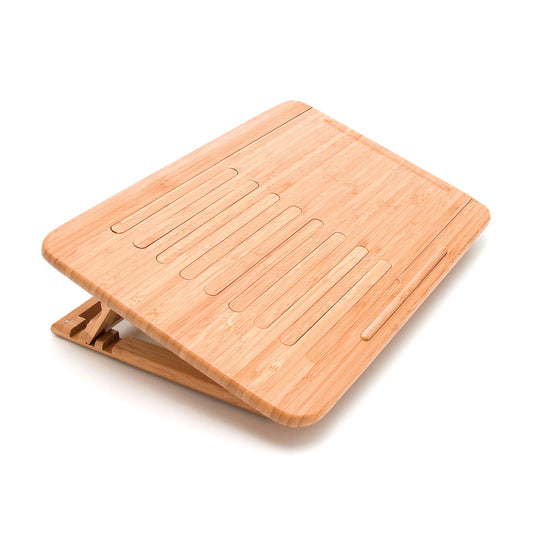 Bamboo Expandable/ Adjustable Laptop Computer Tray Slatted