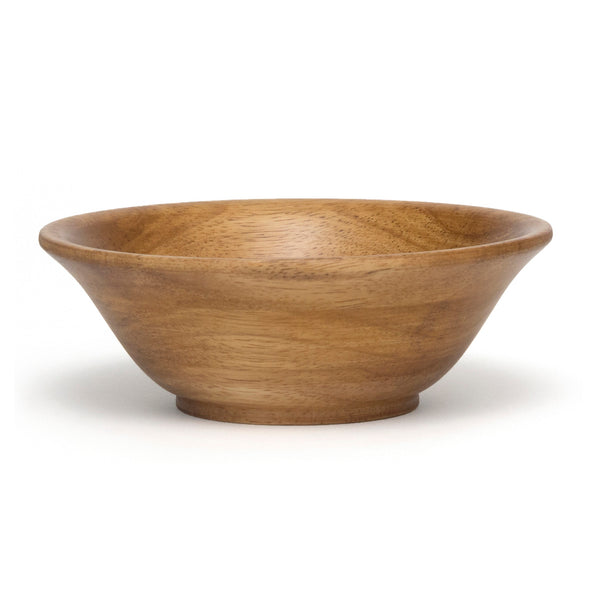 Oak Finish Small Footed Flaired Bowl