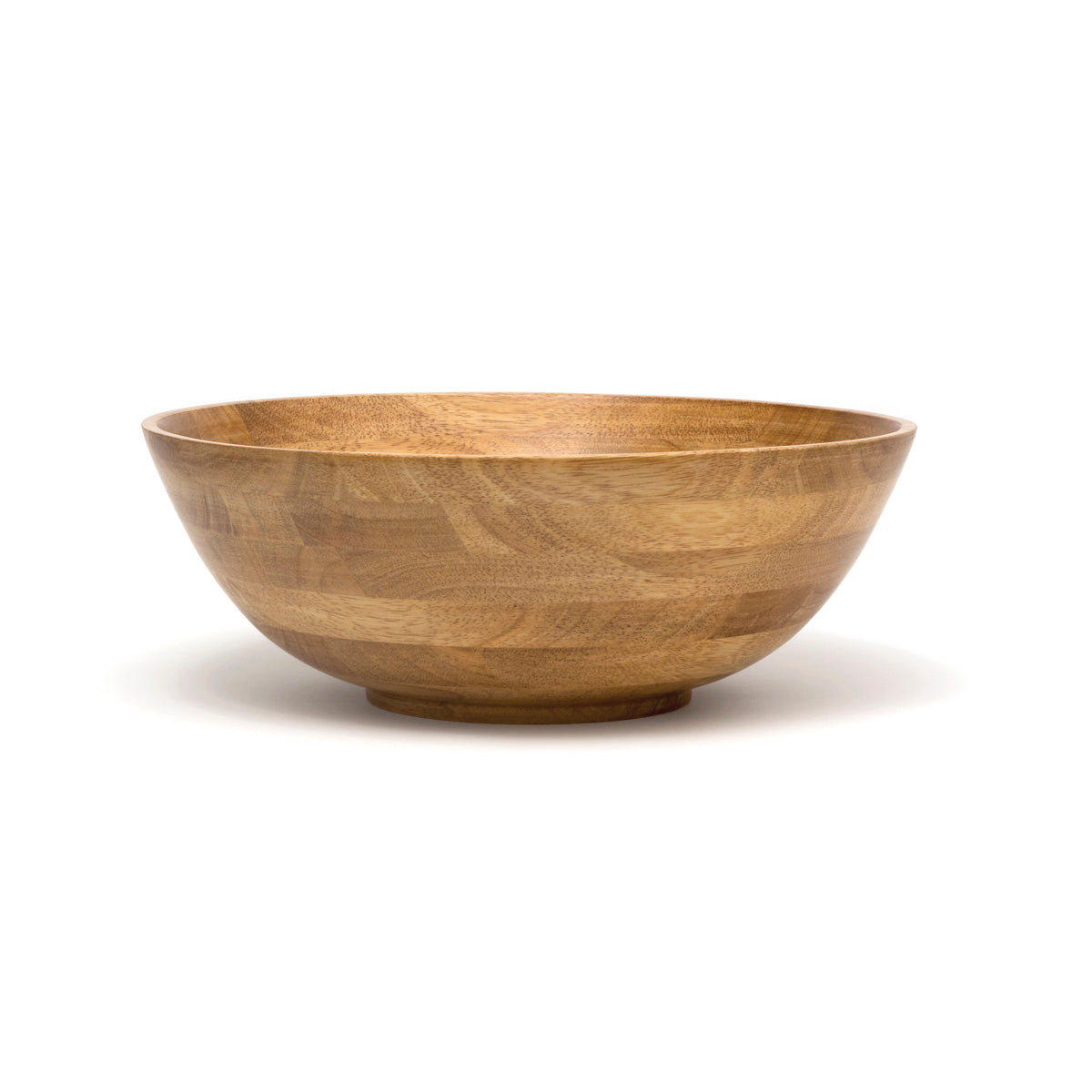 Oak Finish Cone Shape Large Salad Bowl