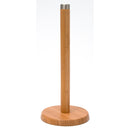 Bamboo Standing PaperTowel Holder with Metal Tip